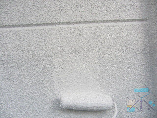 塗り替え塗装工事愛媛松山　門田塗装工業のホームページの施工の様子